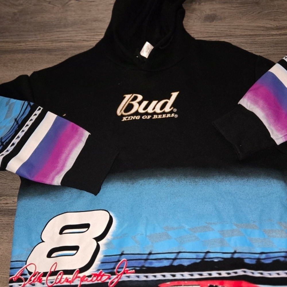 Kids Racing Hoodie - Black and Blue